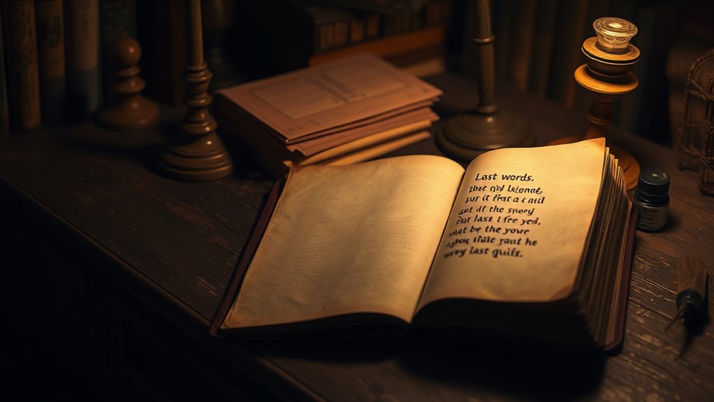 last words reveal true self