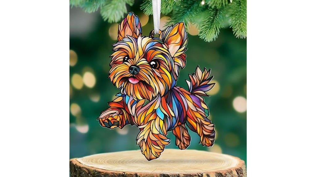 flagwix yorkie christmas ornaments