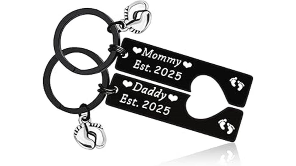 pregnancy jewelry keychain gift