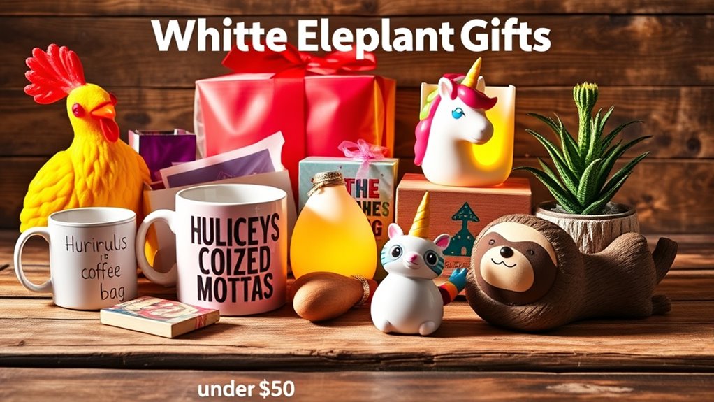top affordable white elephant gifts