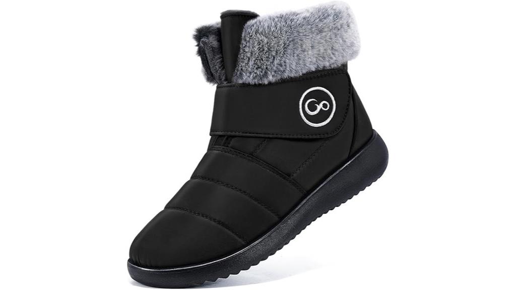 winter fur lined snow boots