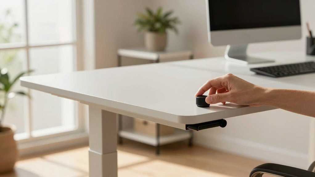 adjust desk height properly