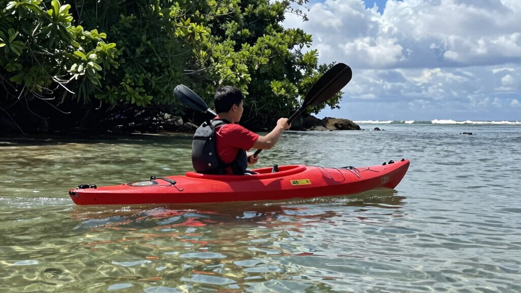 adjust paddling for conditions