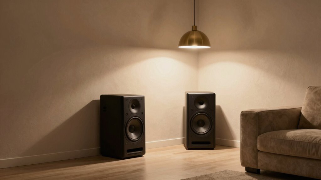 balanced aesthetic speaker placement