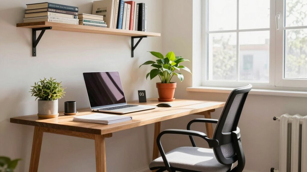 balanced organized inspiring workspace