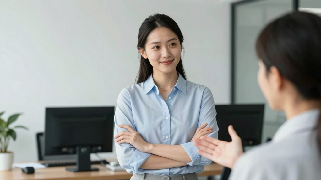 body language reinforces boundaries