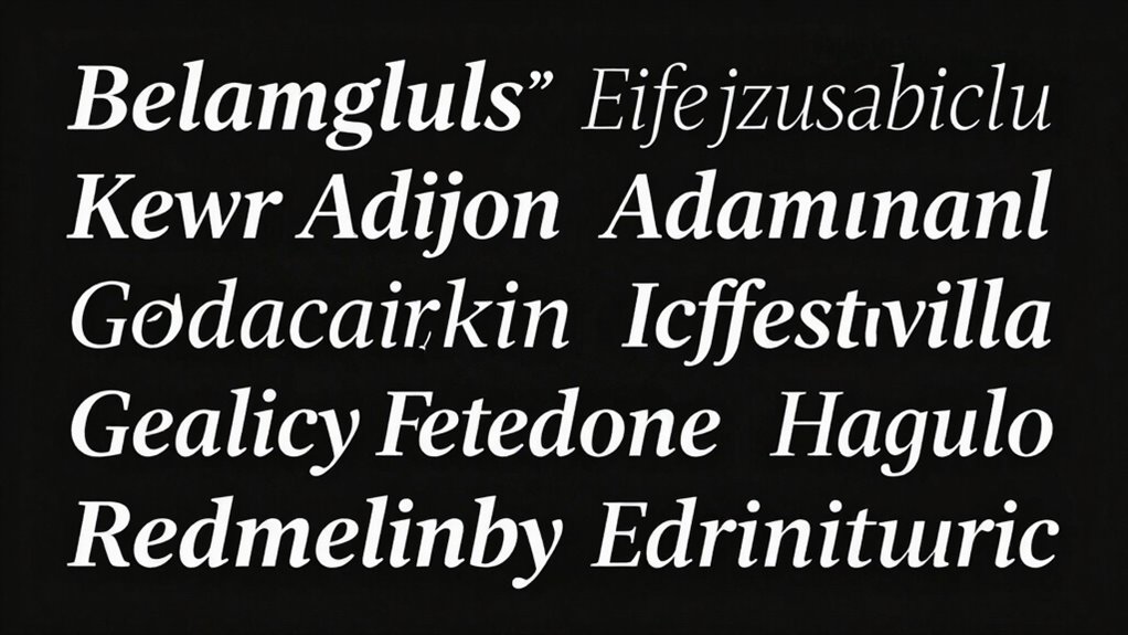 choose clear readable fonts