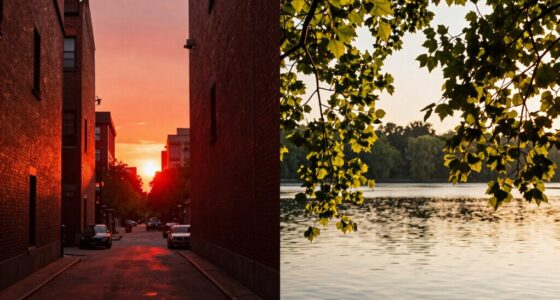 comparing red light sunlight