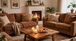 cozy living room setup