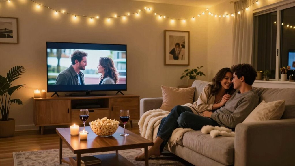 create a cozy romantic ambiance
