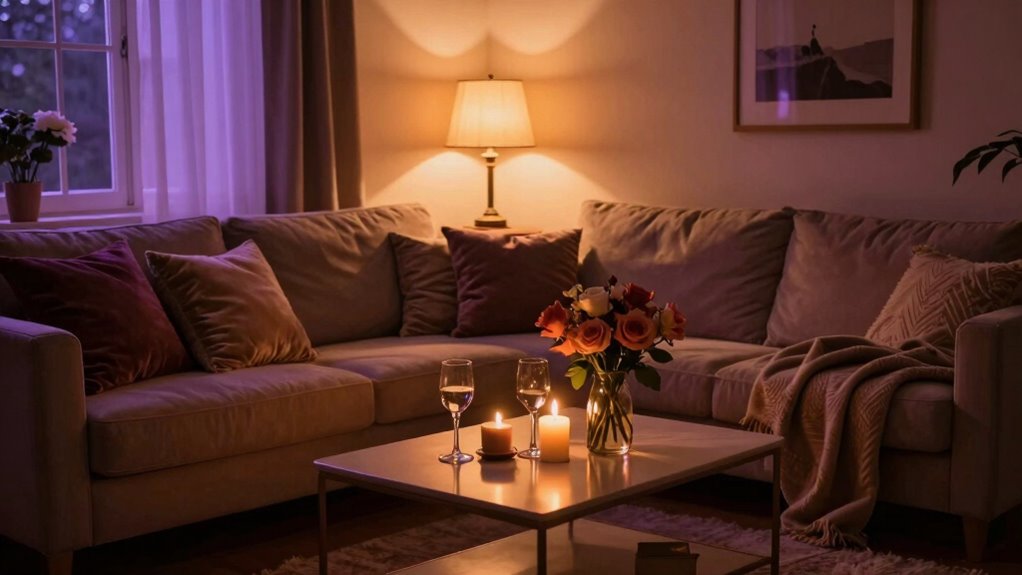 create romantic ambient lighting