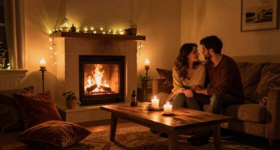 create romantic living room atmosphere