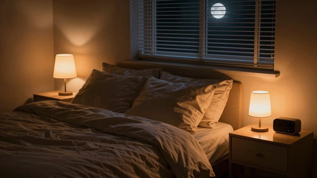 dim lights before bed