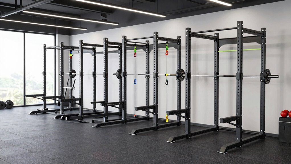 durable adjustable workout rack