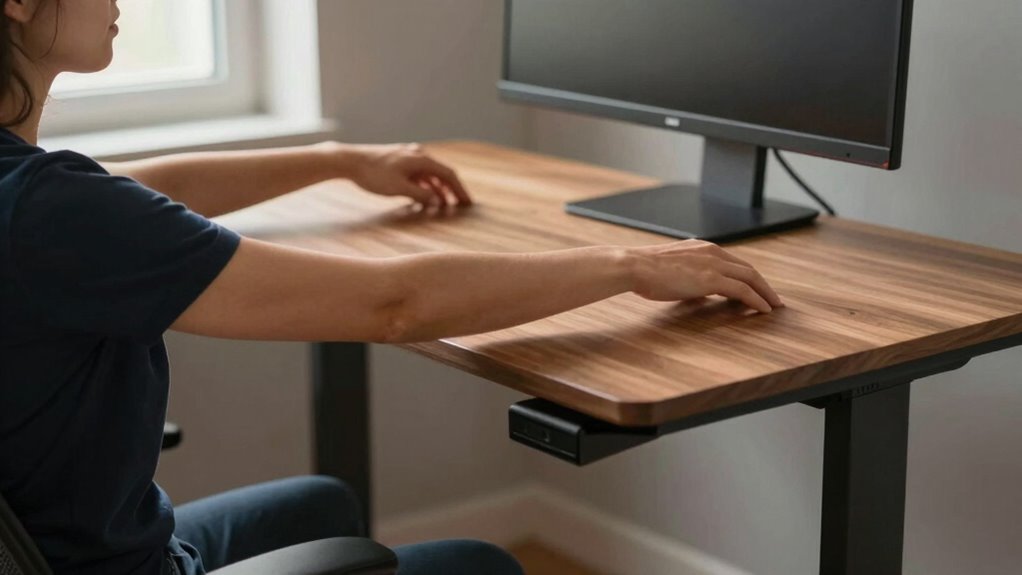 elevated desk causes strain