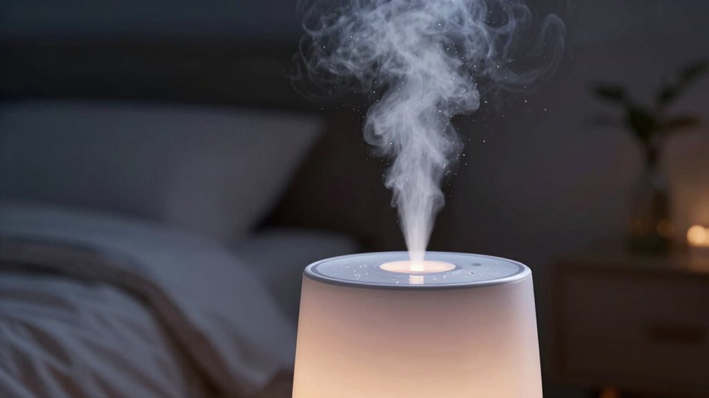humidifier mist alleviates dryness