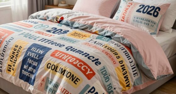 inspirational quote bed sheets