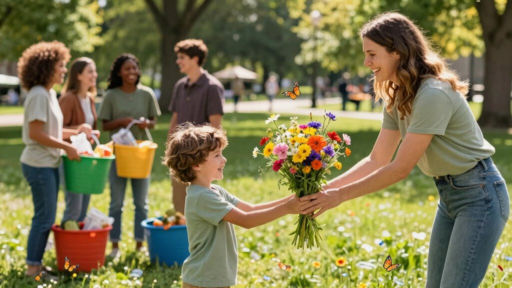 joyful sharing and gratitude