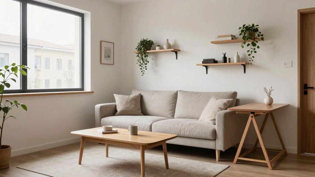 maximize space with multifunctional furniture