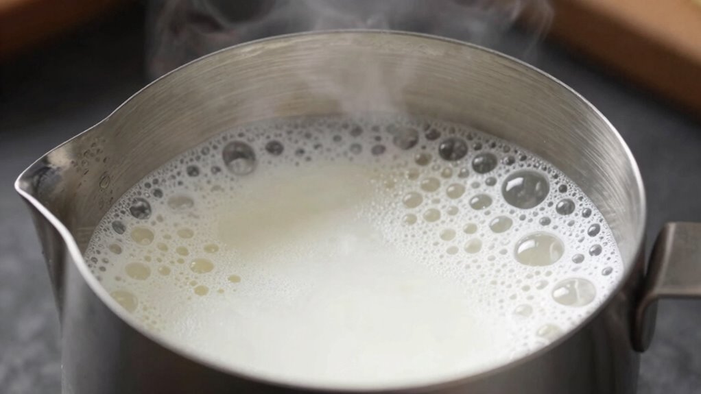 milk proteins stabilize bubbles