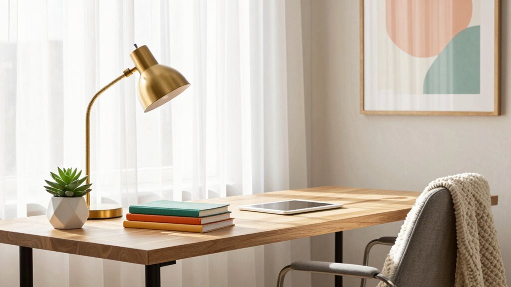 optimized organized colorful workspace