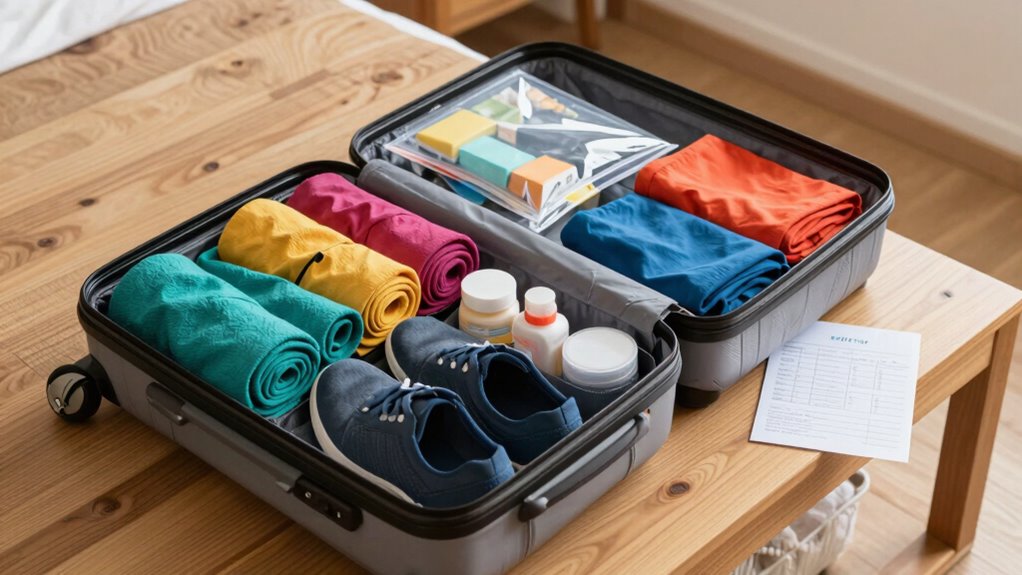 pack efficiently double check essentials