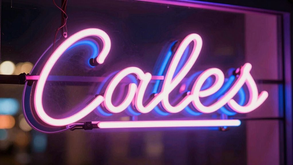 personal timeless neon design