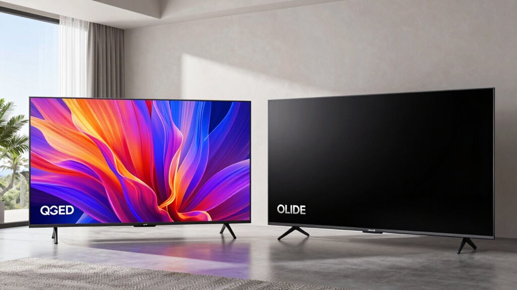 qled vs oled brightness comparison