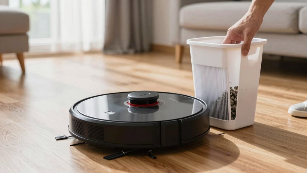 quick robot vacuum cleanup