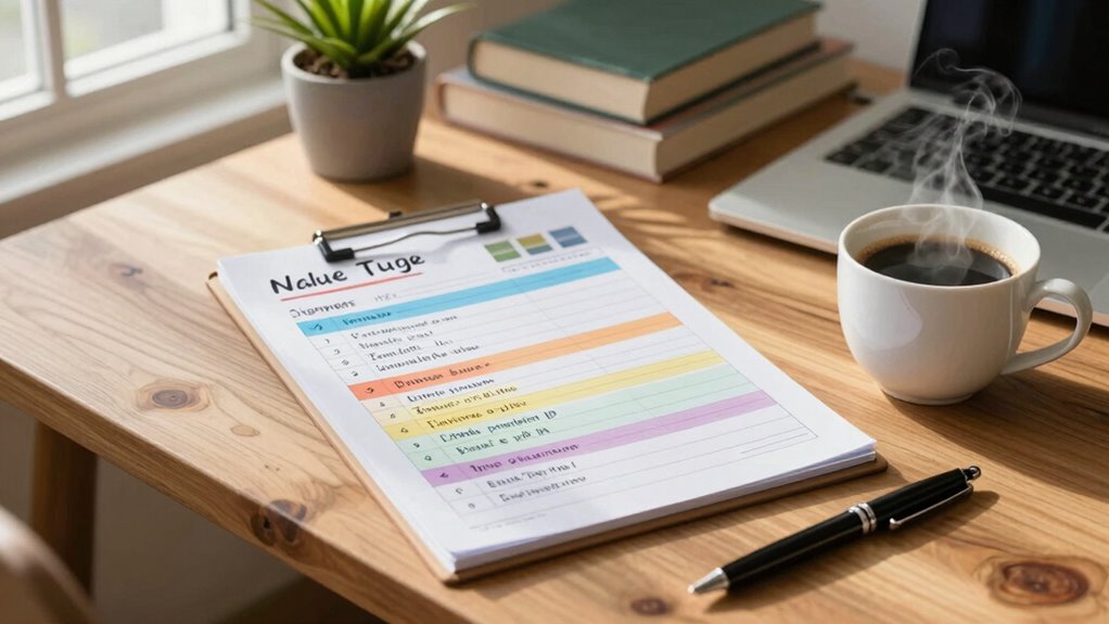 quickly clarify personal values