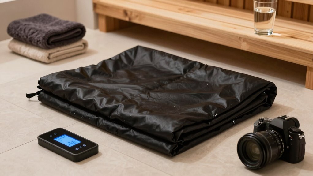 safe sauna blanket setup