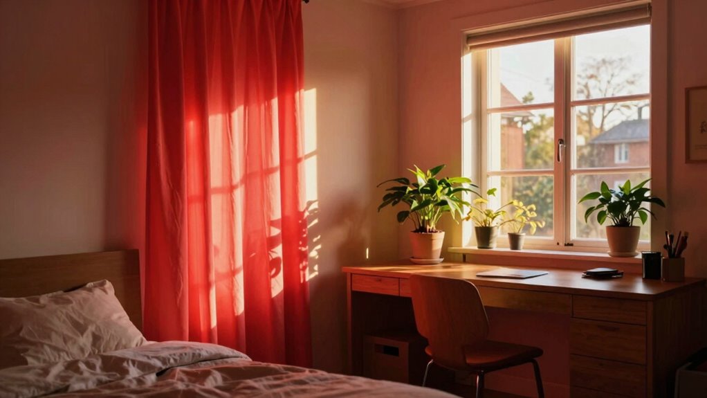 safe sunlight and red light