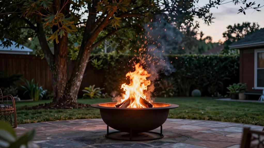 safe wind resistant fire placement