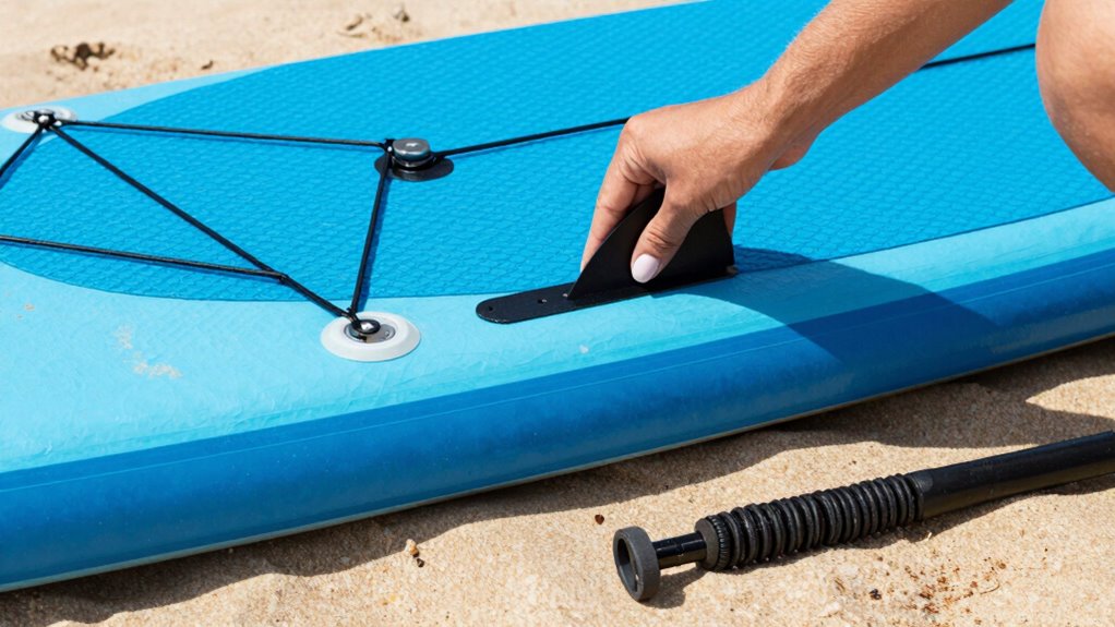 secure fin placement properly