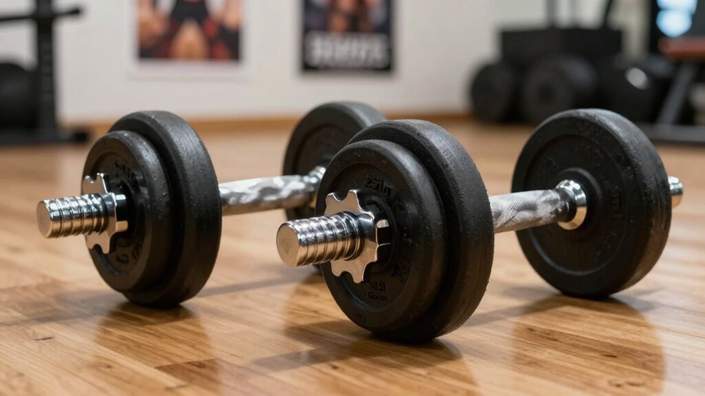 securely adjustable dumbbells usage