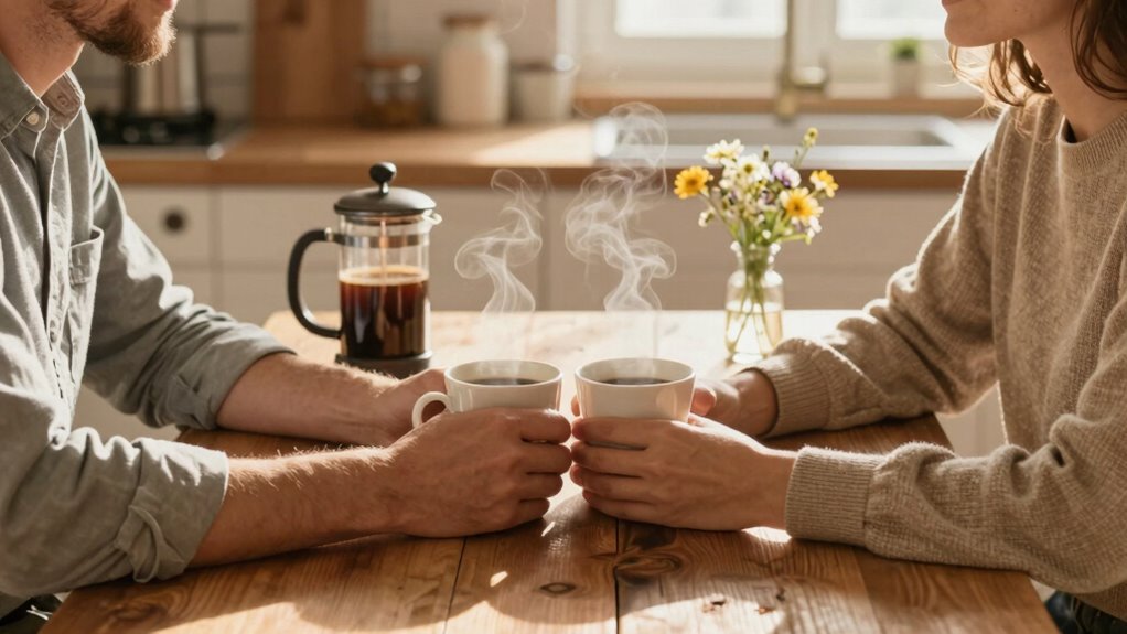 shared morning coffee bonding