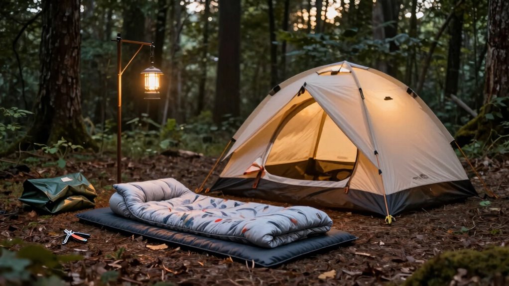 shelter setup for comfort