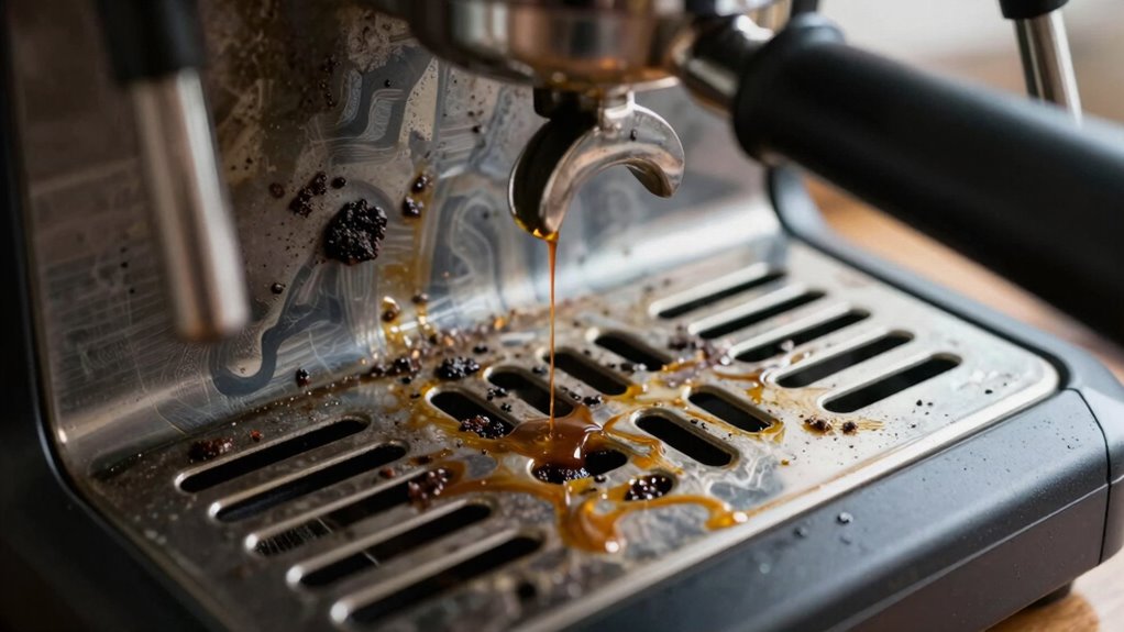 signs of espresso machine buildup