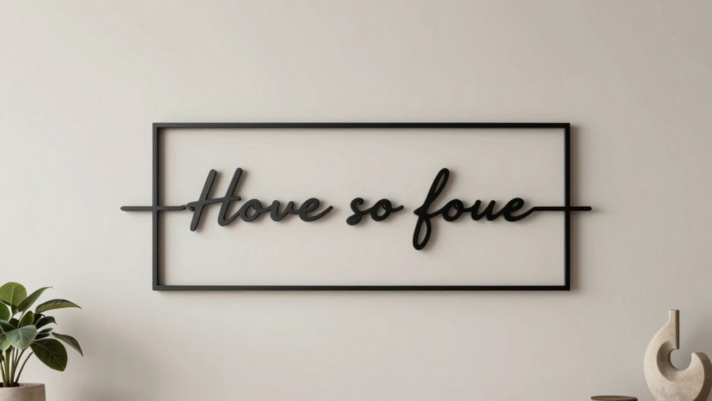 simple sleek metal art