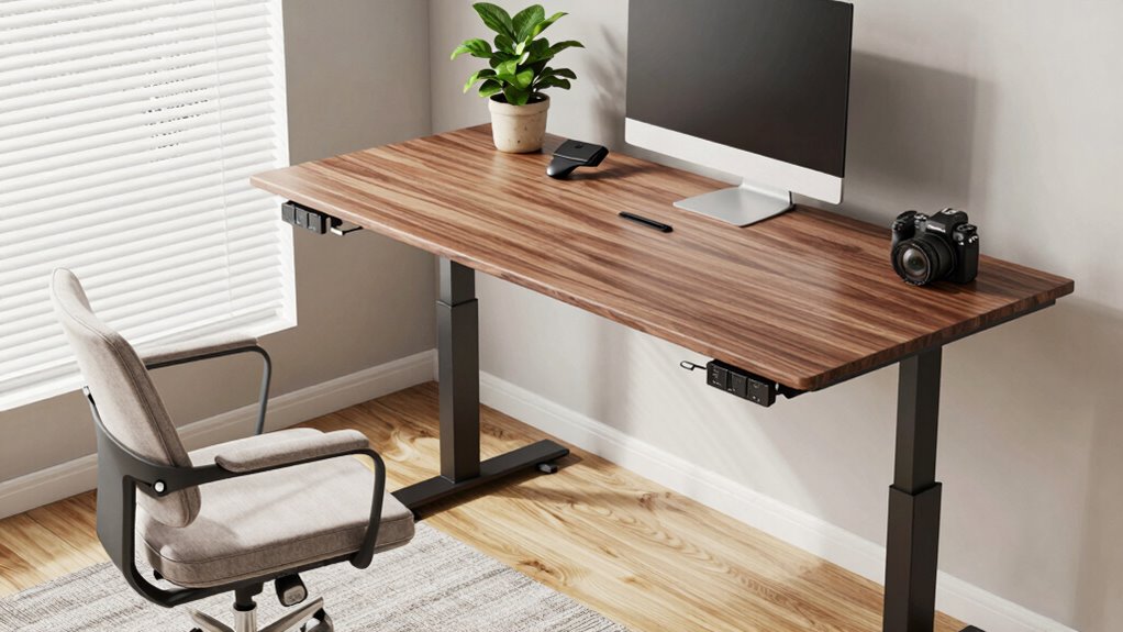 space efficient adjustable desk