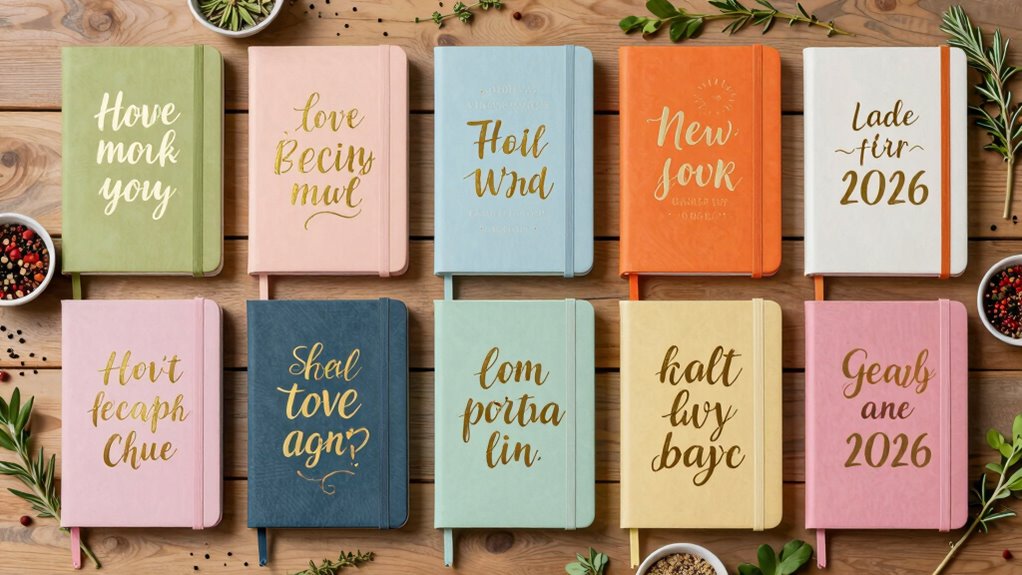 top 15 inspirational recipe journals