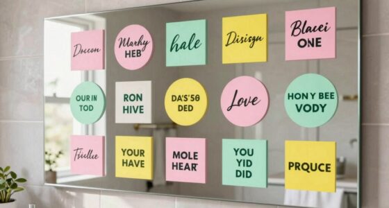 top affirmation mirror decals