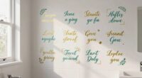 top bathroom gratitude decals