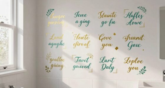 top bathroom gratitude decals