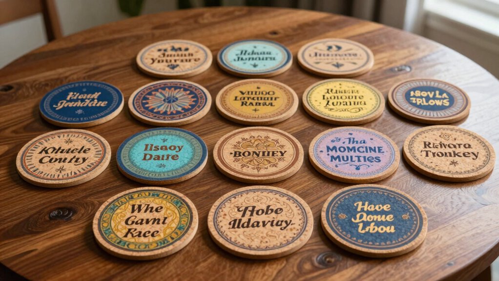 top inspirational cork coasters