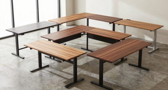 top l shaped standing desks