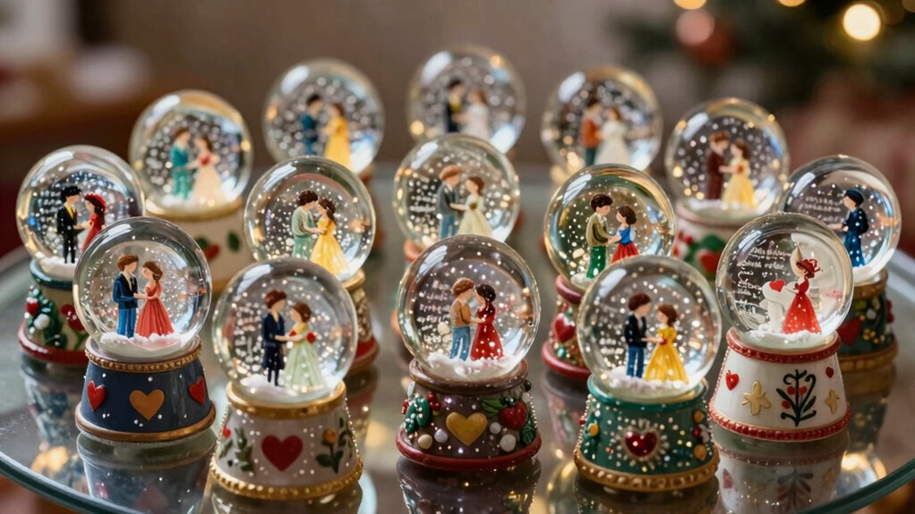 top love quote snow globes