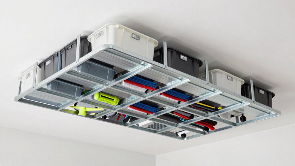top overhead garage racks