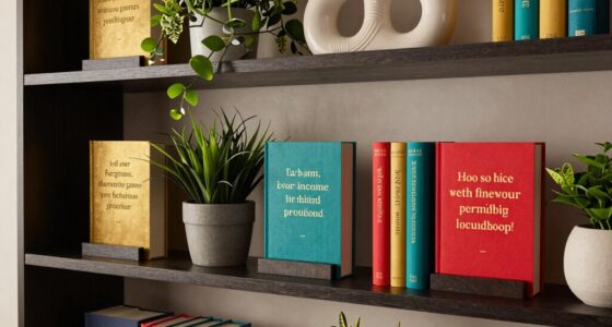 top quote bookshelf decor