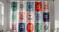 top quote shower curtain collection